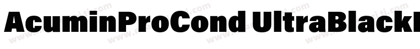 AcuminProCond UltraBlackItalic字体转换